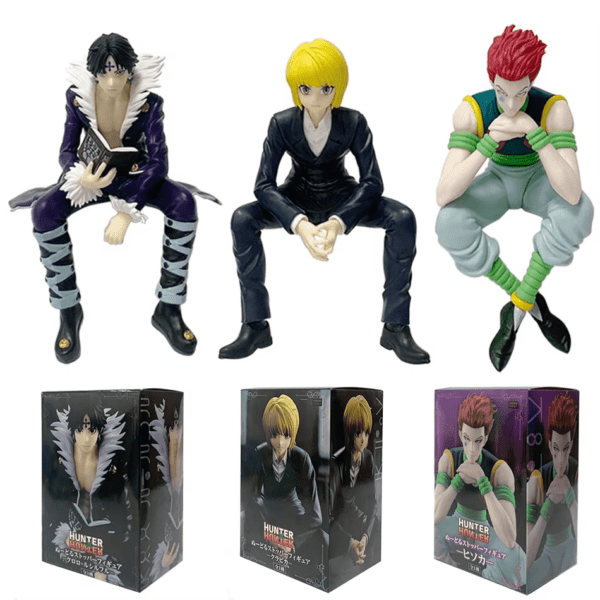 14Cm Hunter×Hunter Anime Figure Phantom Troupe Hisoka Action Figure Noodle Stopper Room Decoration Noodle Stopper PVC Model Toys - Image 3