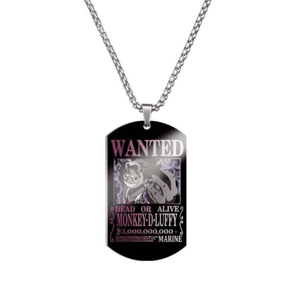 One Piece Stainless Steel Dog Tag Necklace – Luffy’s 3 Billion Bounty - Image 9