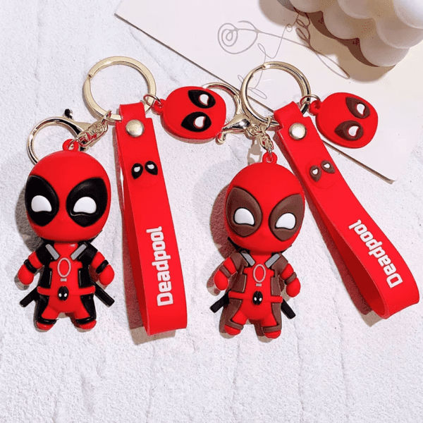 Deadpool & Wolverine Keychain – Superhero Mutants Movie Figure Pendant - Image 11