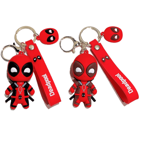 Deadpool & Wolverine Keychain – Superhero Mutants Movie Figure Pendant - Image 7