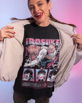 Inosuke Hashibira Anime T-Shirt – Demon Slayer Kimetsu no Yaiba Unisex Cotton Tee