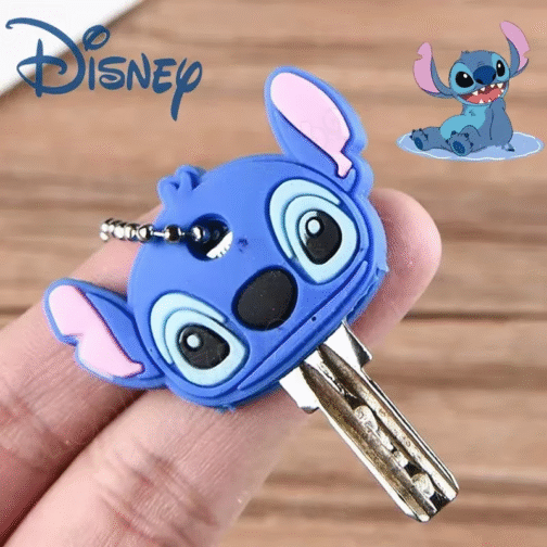 Stitch Silicone Key Cap Cover – Lilo & Stitch Cartoon Keychain Protector - Image 2