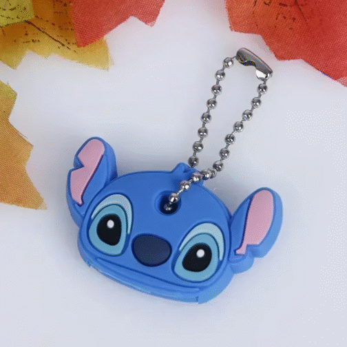 Stitch Silicone Key Cap Cover – Lilo & Stitch Cartoon Keychain Protector - Image 5