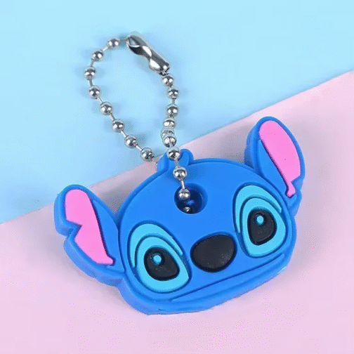 Stitch Silicone Key Cap Cover – Lilo & Stitch Cartoon Keychain Protector